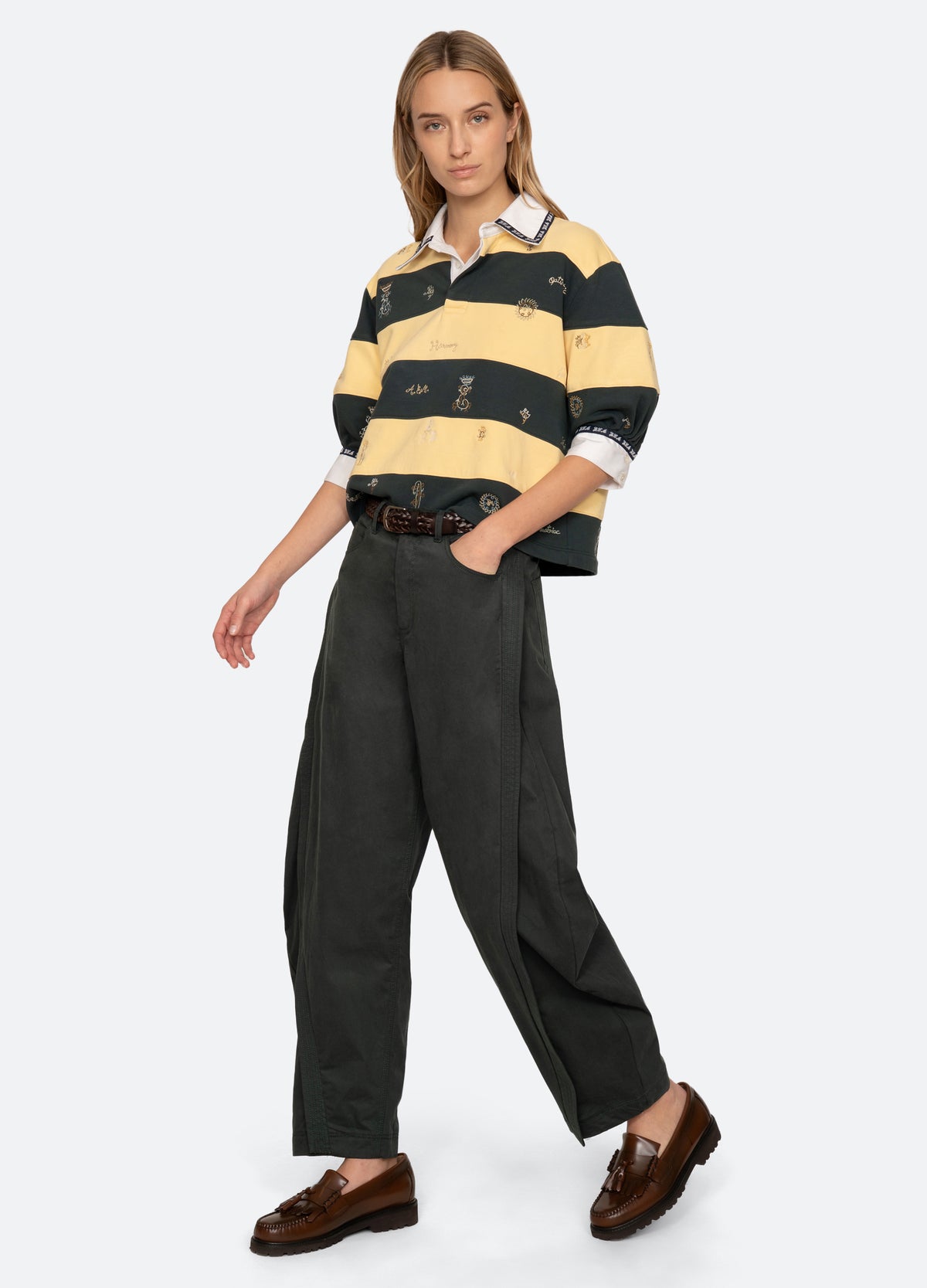 green-odessa pants-full body view - 7