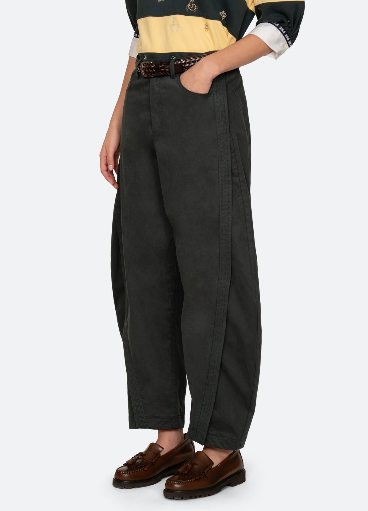 green-odessa pants-three quarter view - 10