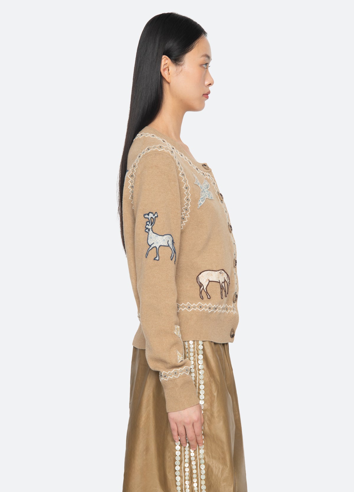 camel-winslow cardigan-side view - 13