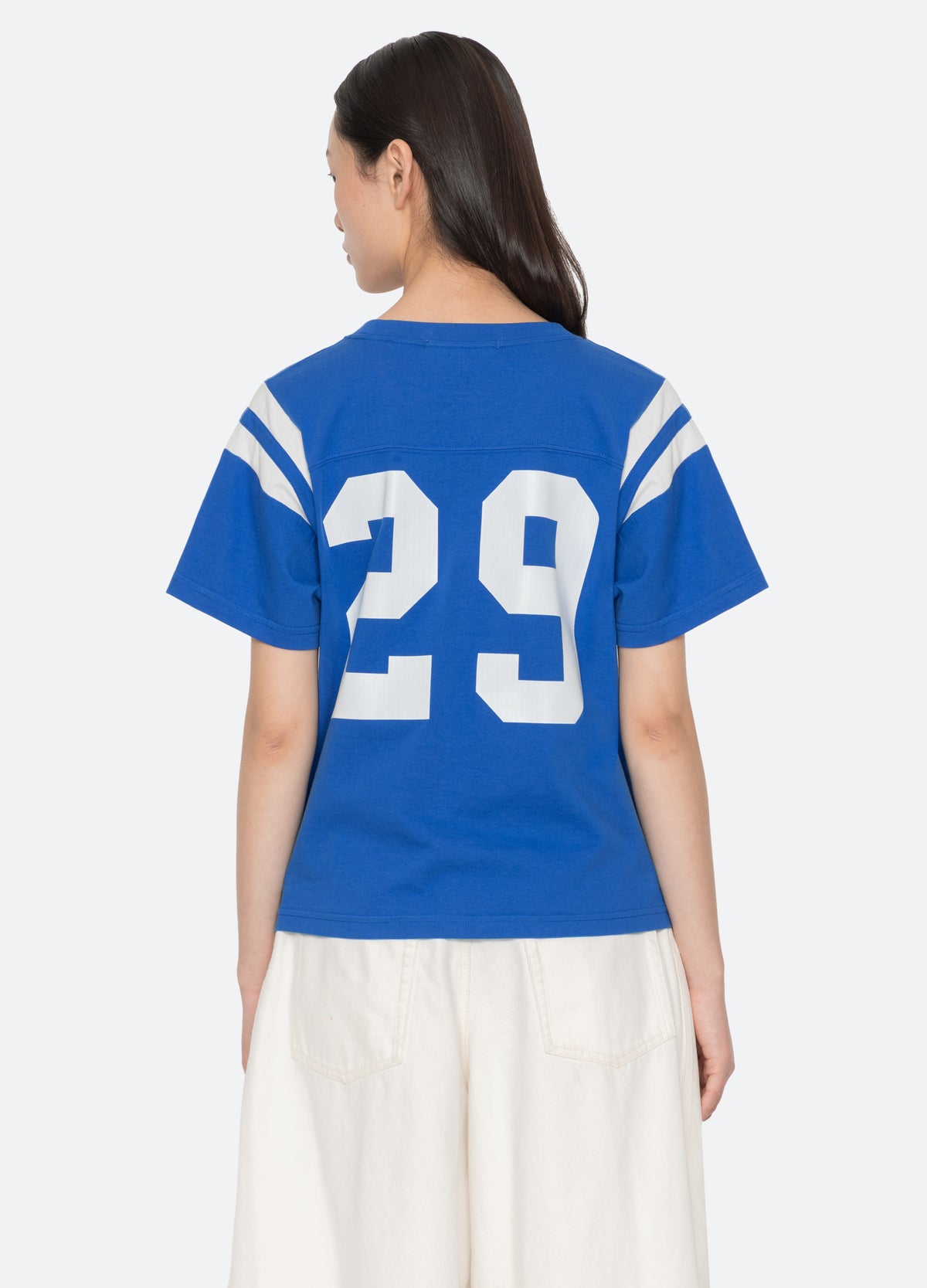 blue-georgie tee-back view - 3