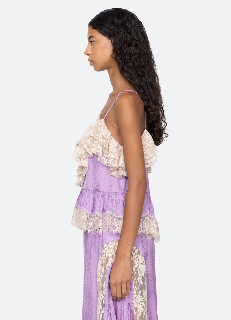 lilac-ethel camisole-side view - 10
