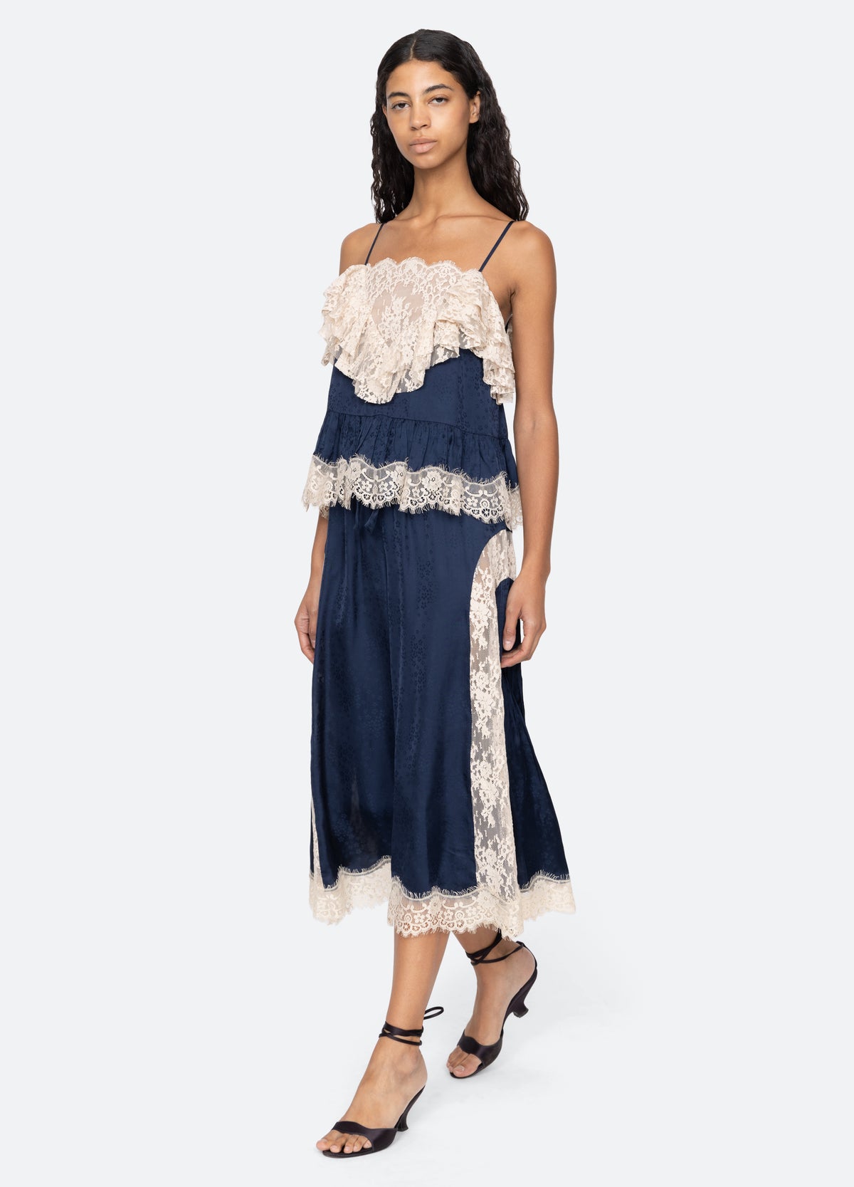 navy-ethel camisole-full body view - 7