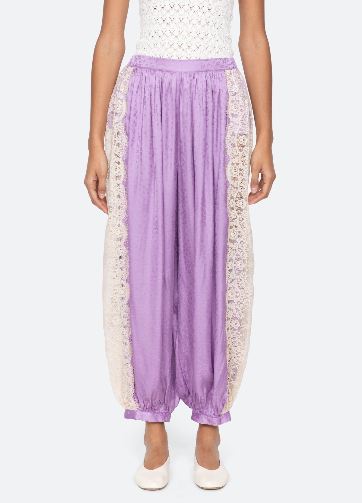 lilac-ethel bloomer pants-front view