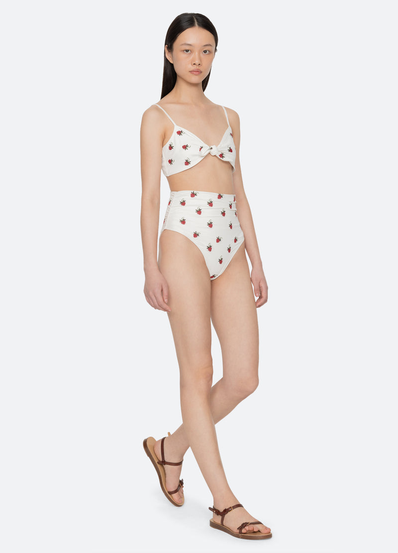 cream-bindi bikini bottom-full body view - 2
