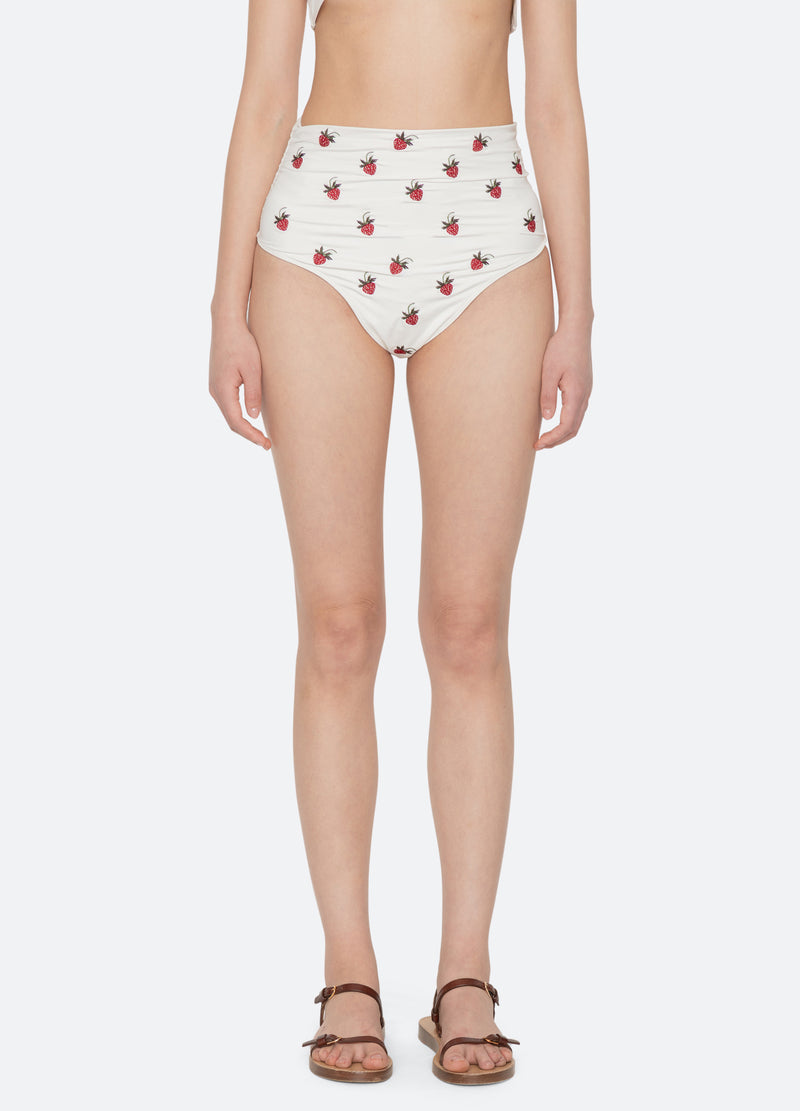 cream-bindi bikini bottom-front view - 1