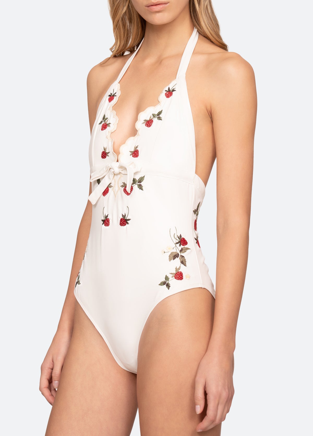 cream-bindi one piece-detail view - 6