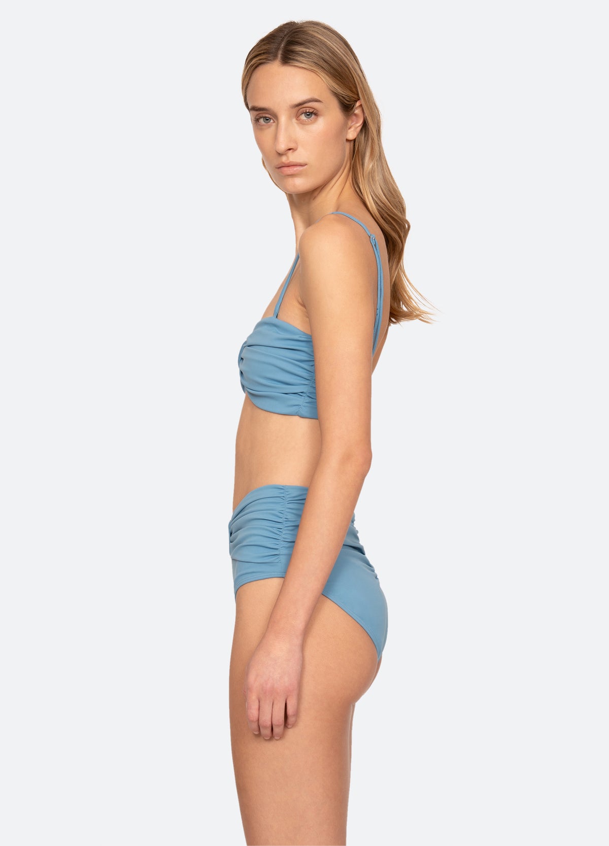 blue-carmella bikini top-side view - 4