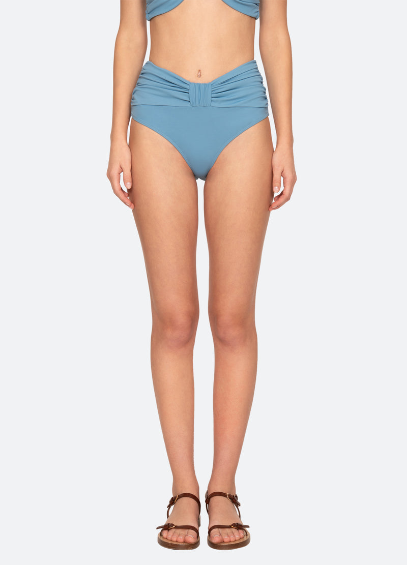 blue-carmella bikini bottom-front view - 1