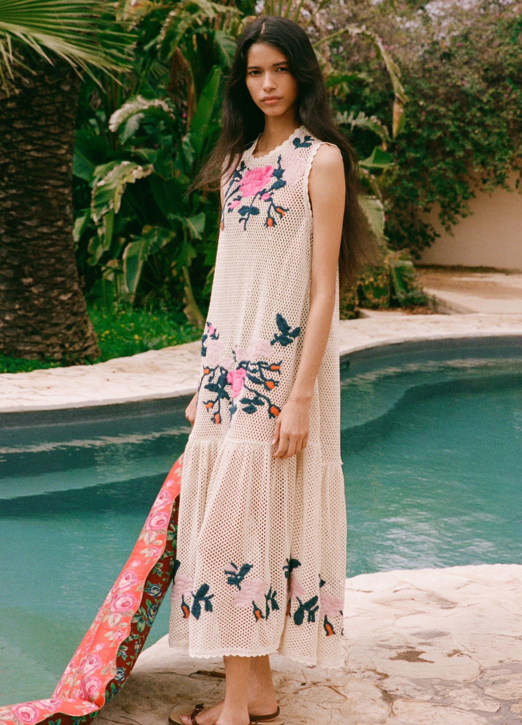 Carmella Midi Dress XL / Cream