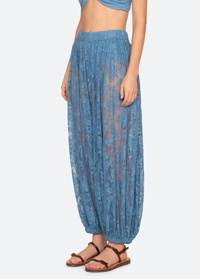 blue-carmella pants-three quarter view - 5
