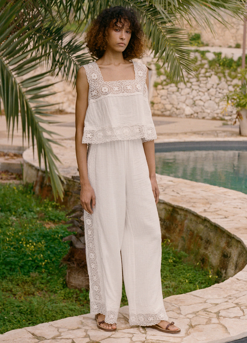 cream-gardener coverup pants-editorial view - 2