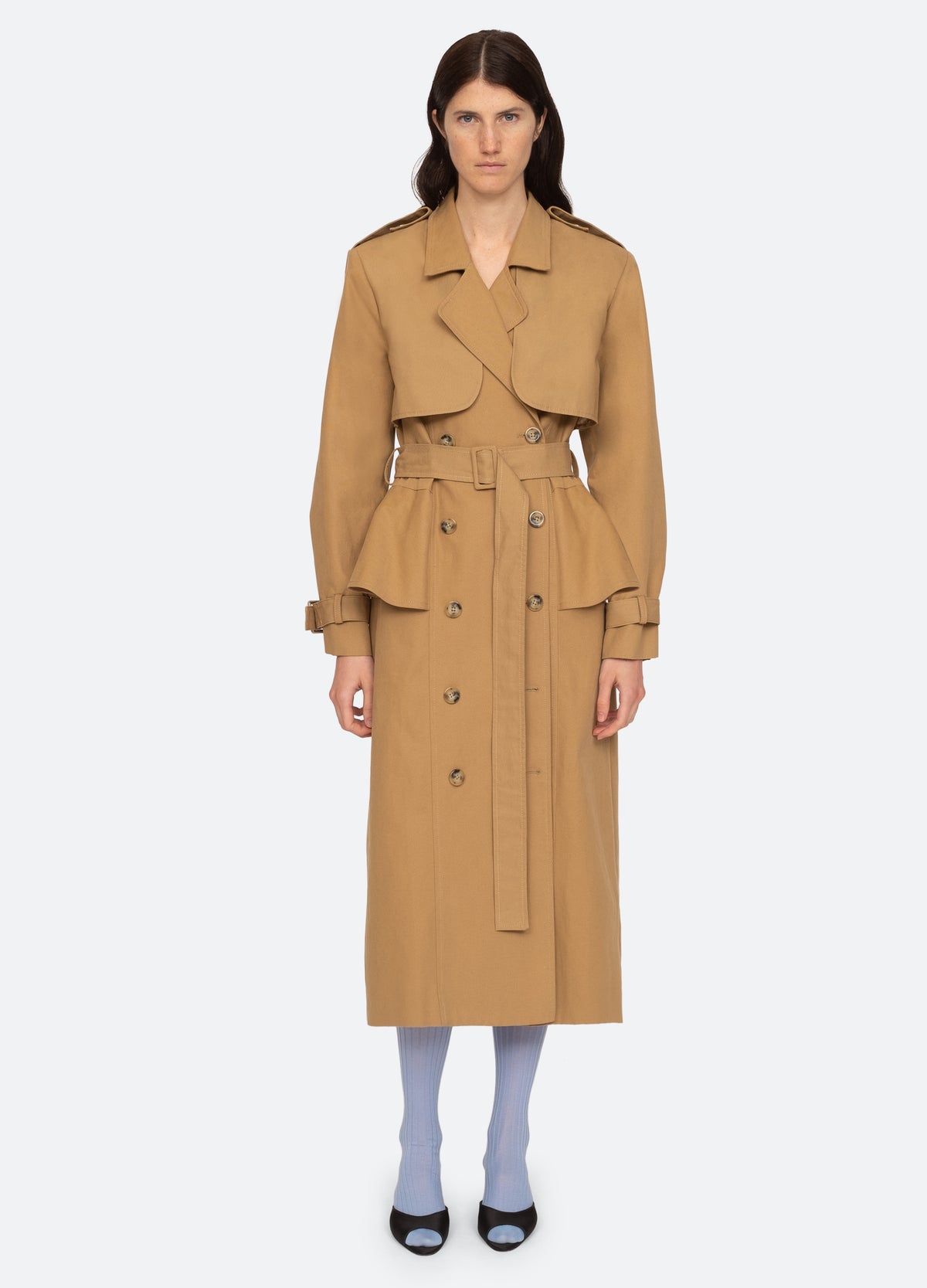 chino-paloma trench coat-front view 3 - 6