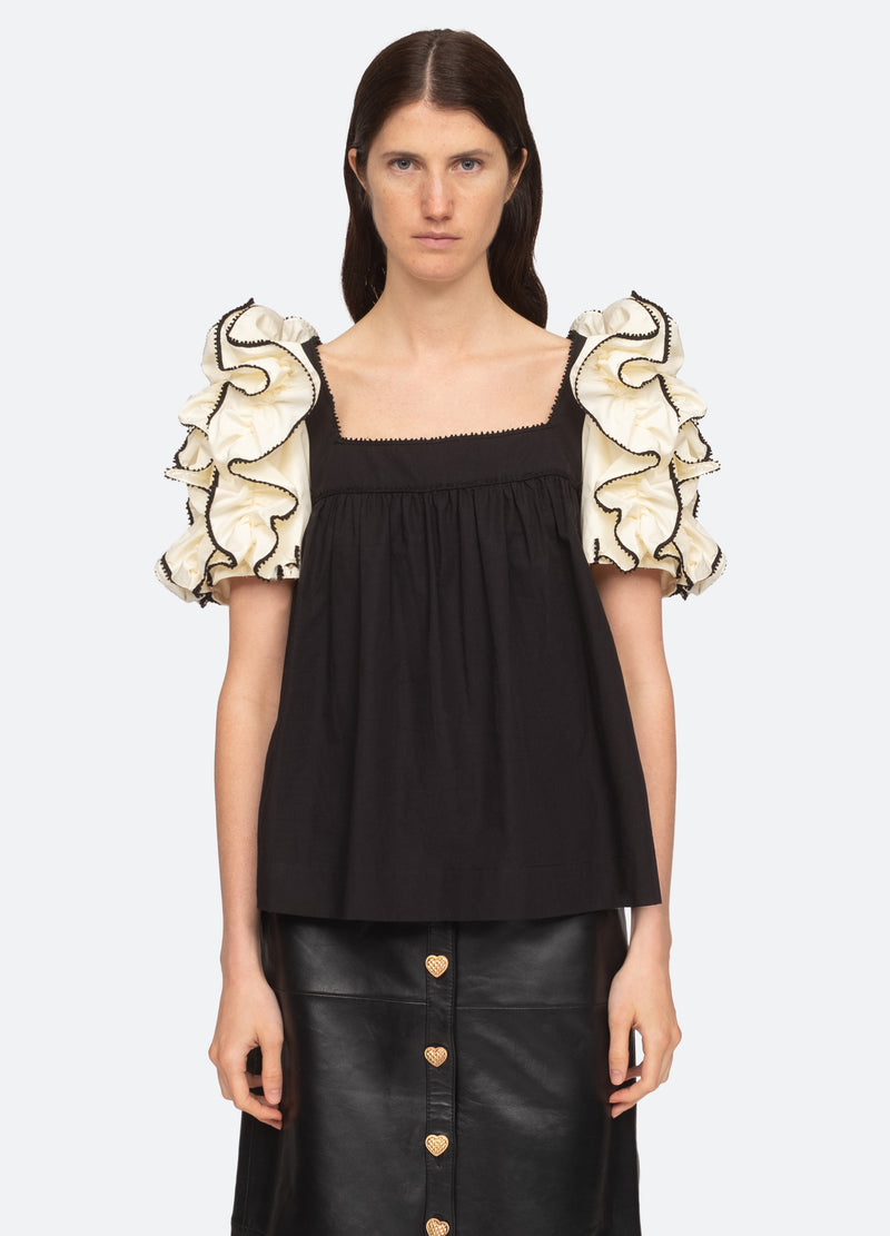 black-paloma s/s top-front view - 2