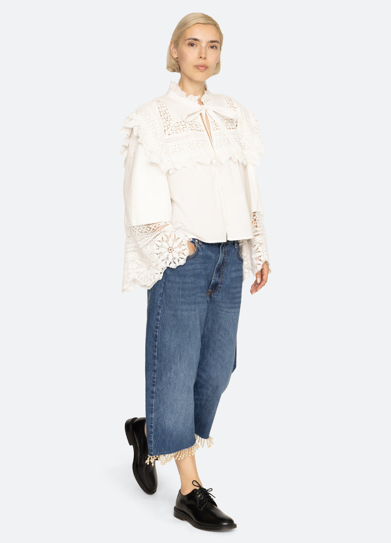 white-honore top-full body view - 7