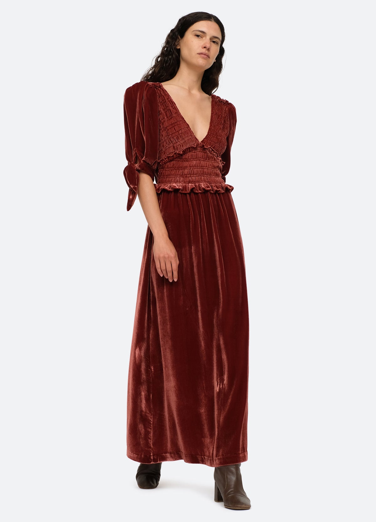 rust-mayde dress-feature view - 4