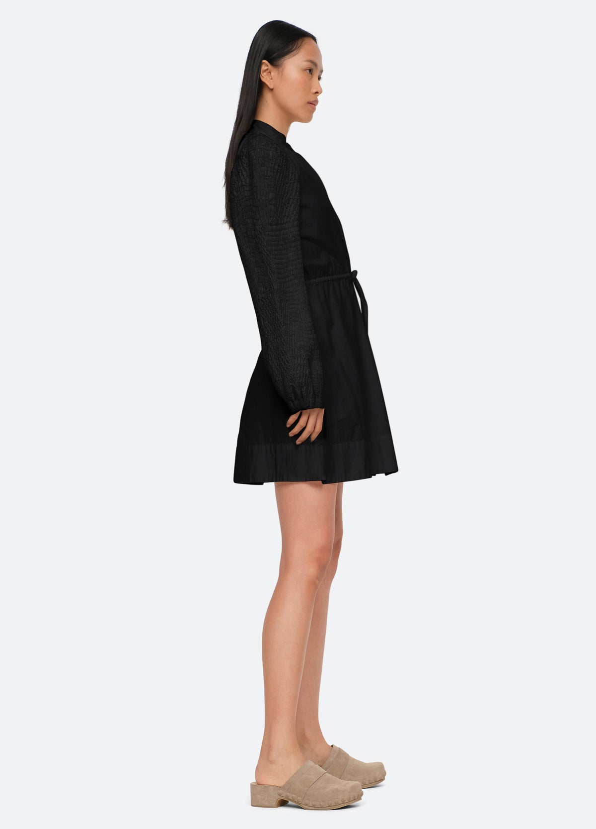 black-casey l/s dress-side view - 5