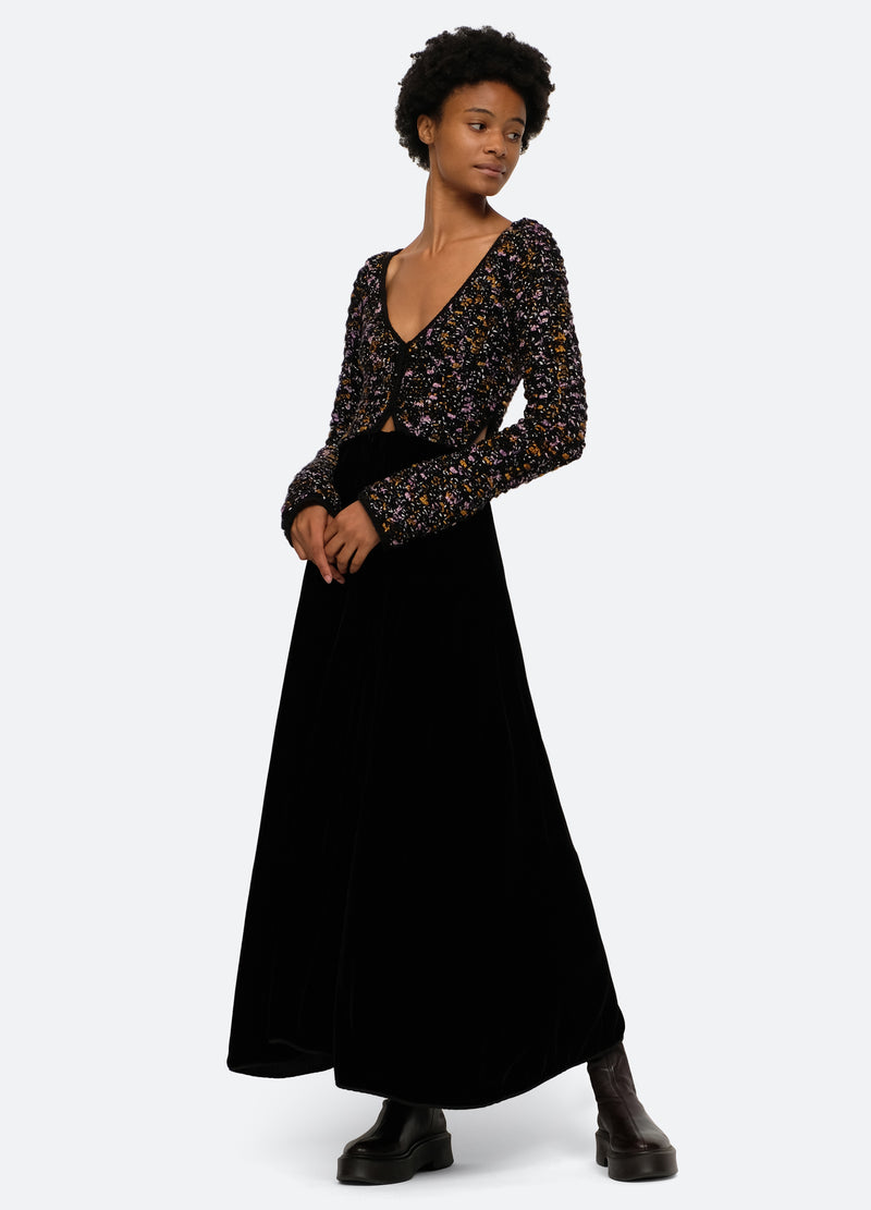 black-cerese dress-feature view - 1