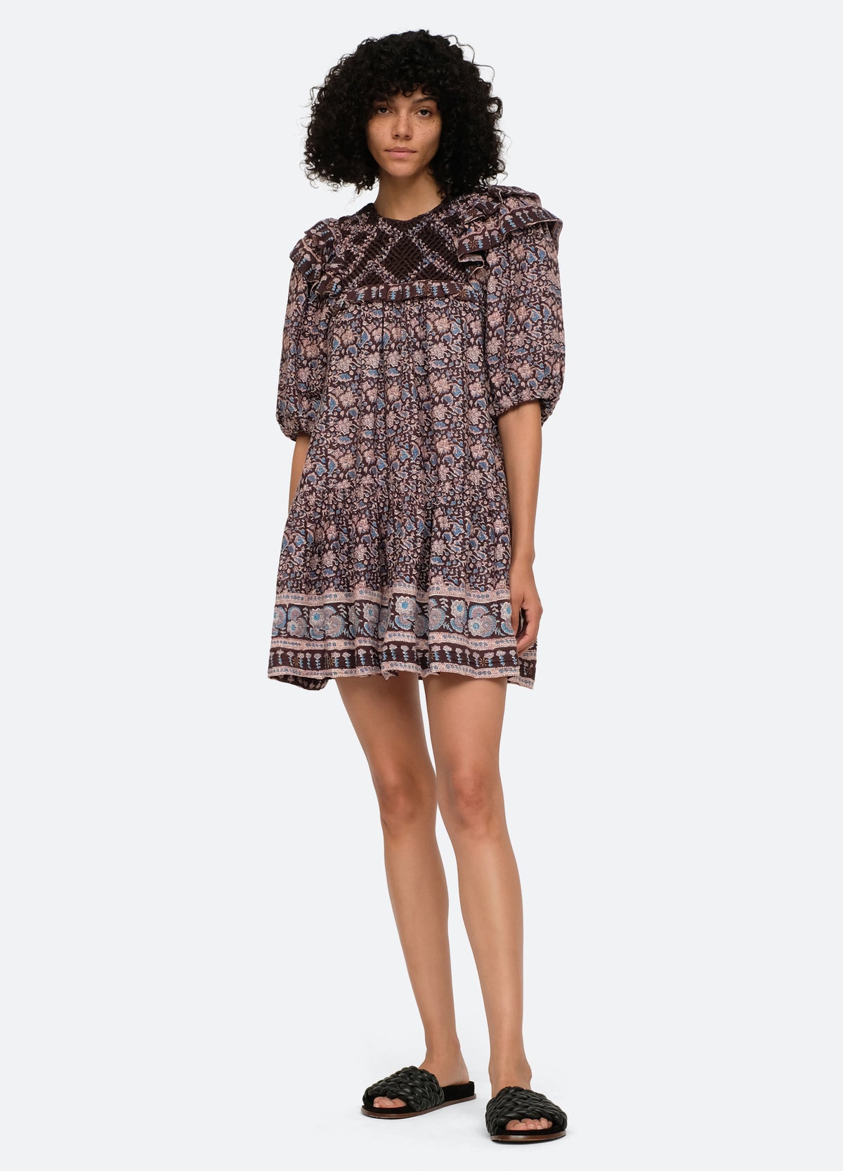 lilac-amaki tunic-front view