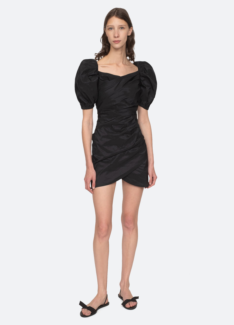 black-diana s/s dress-front view 2 - 1