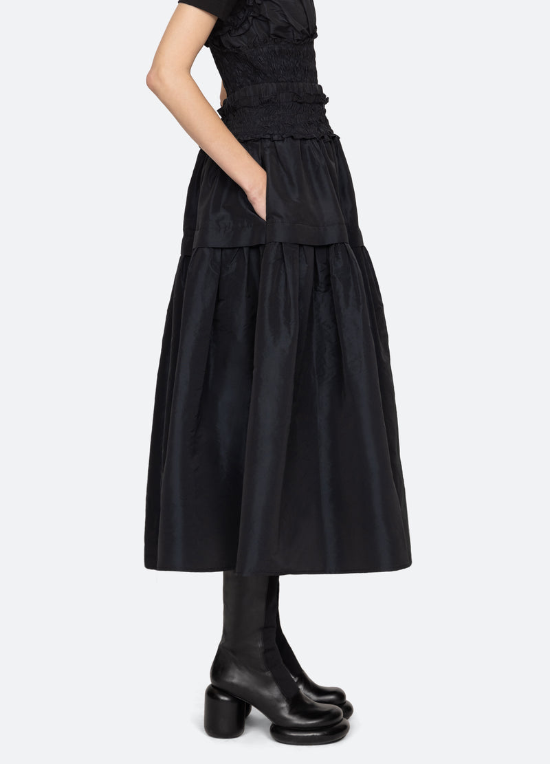 black-diana skirt-side view - 4