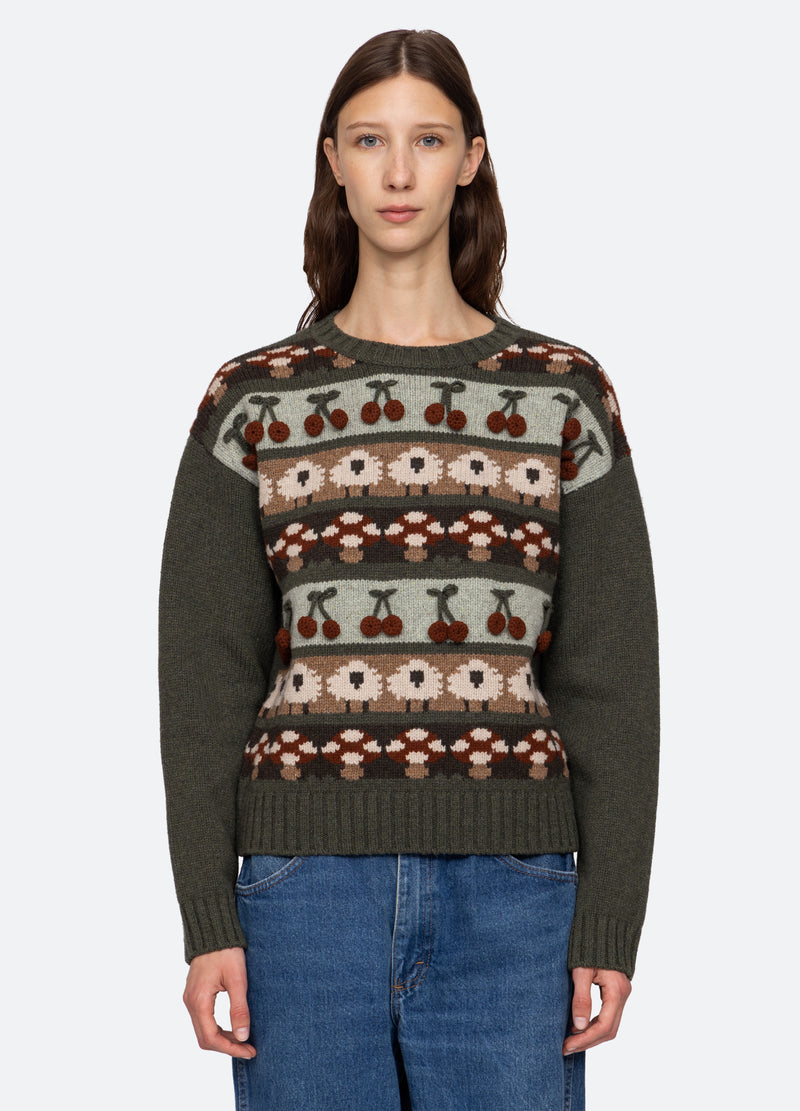 multi-molly sweater-front view - 3