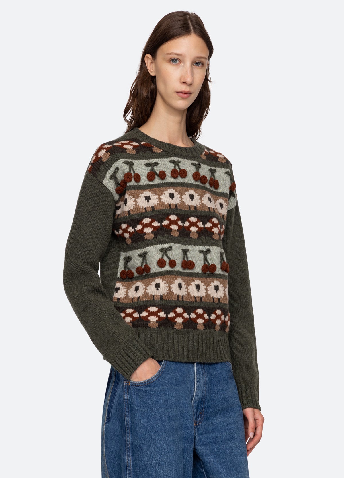 multi-molly sweater-three quarter view - 5