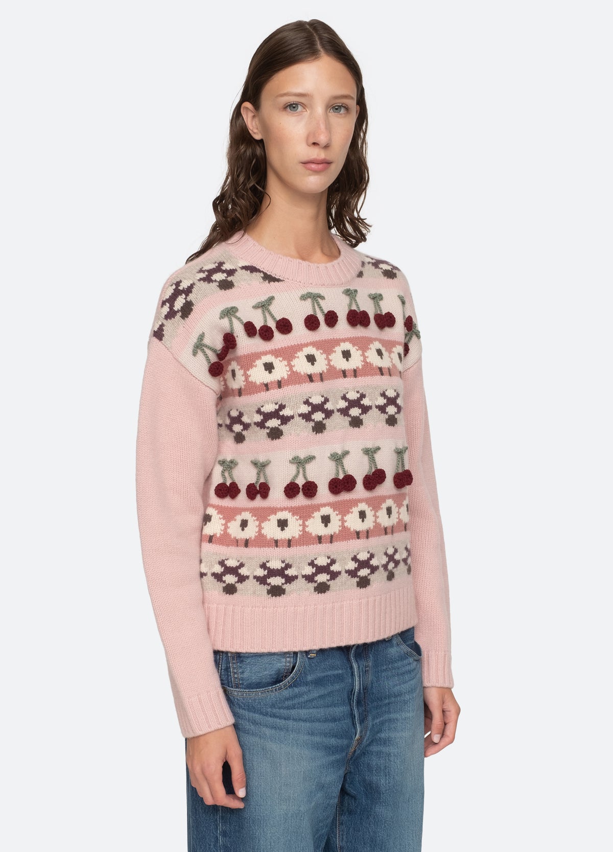 pink-molly sweater-three quarter view - 13