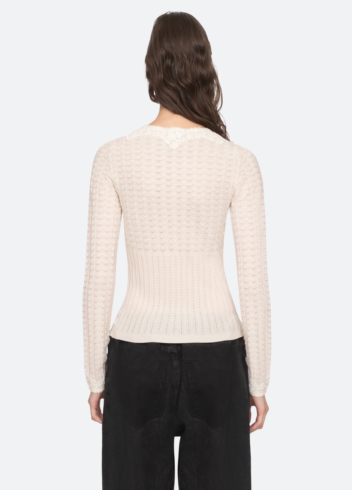 cream-kyra sweater-back view - 2
