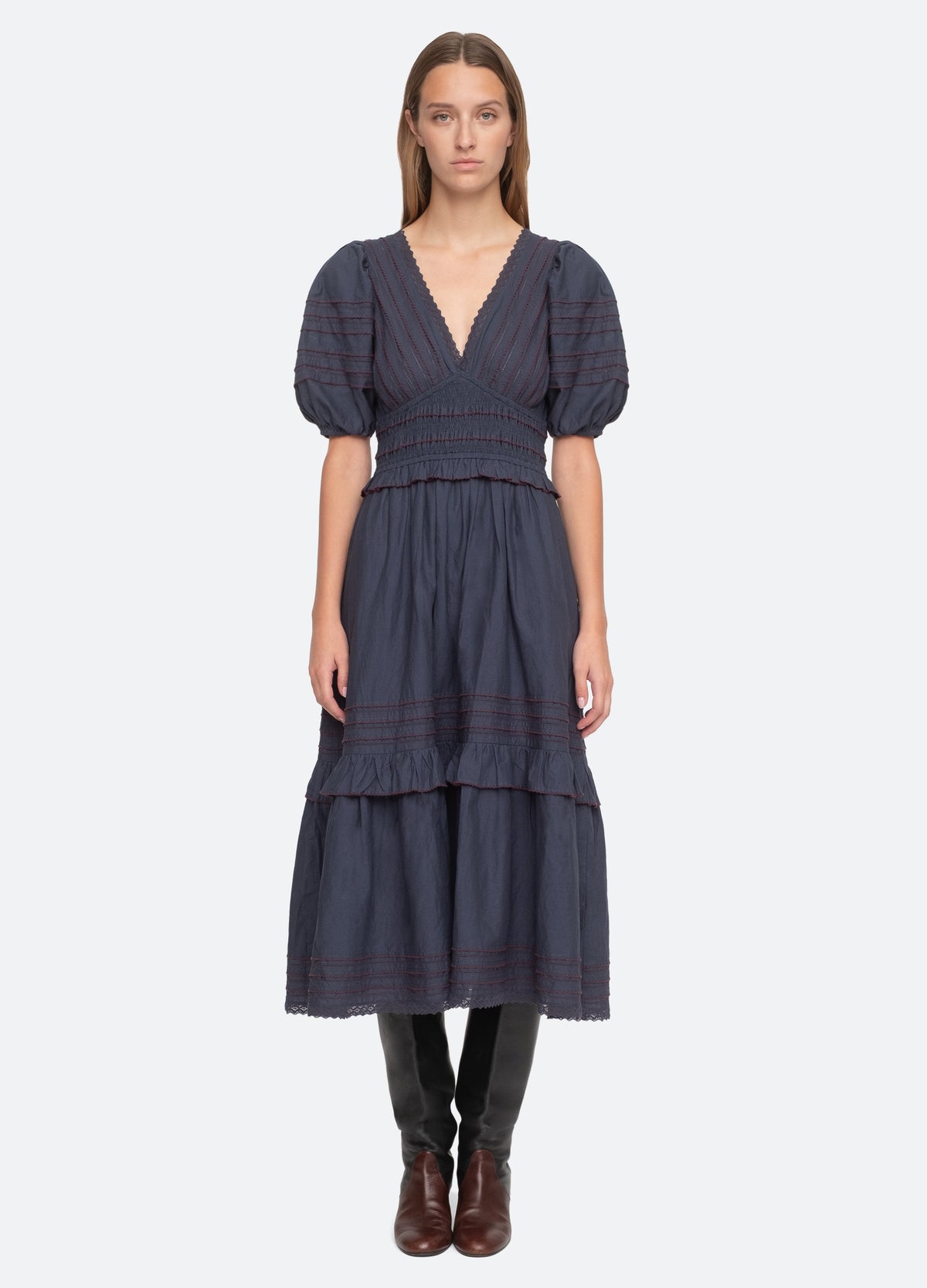 admiral-mable midi dress-front view - 7