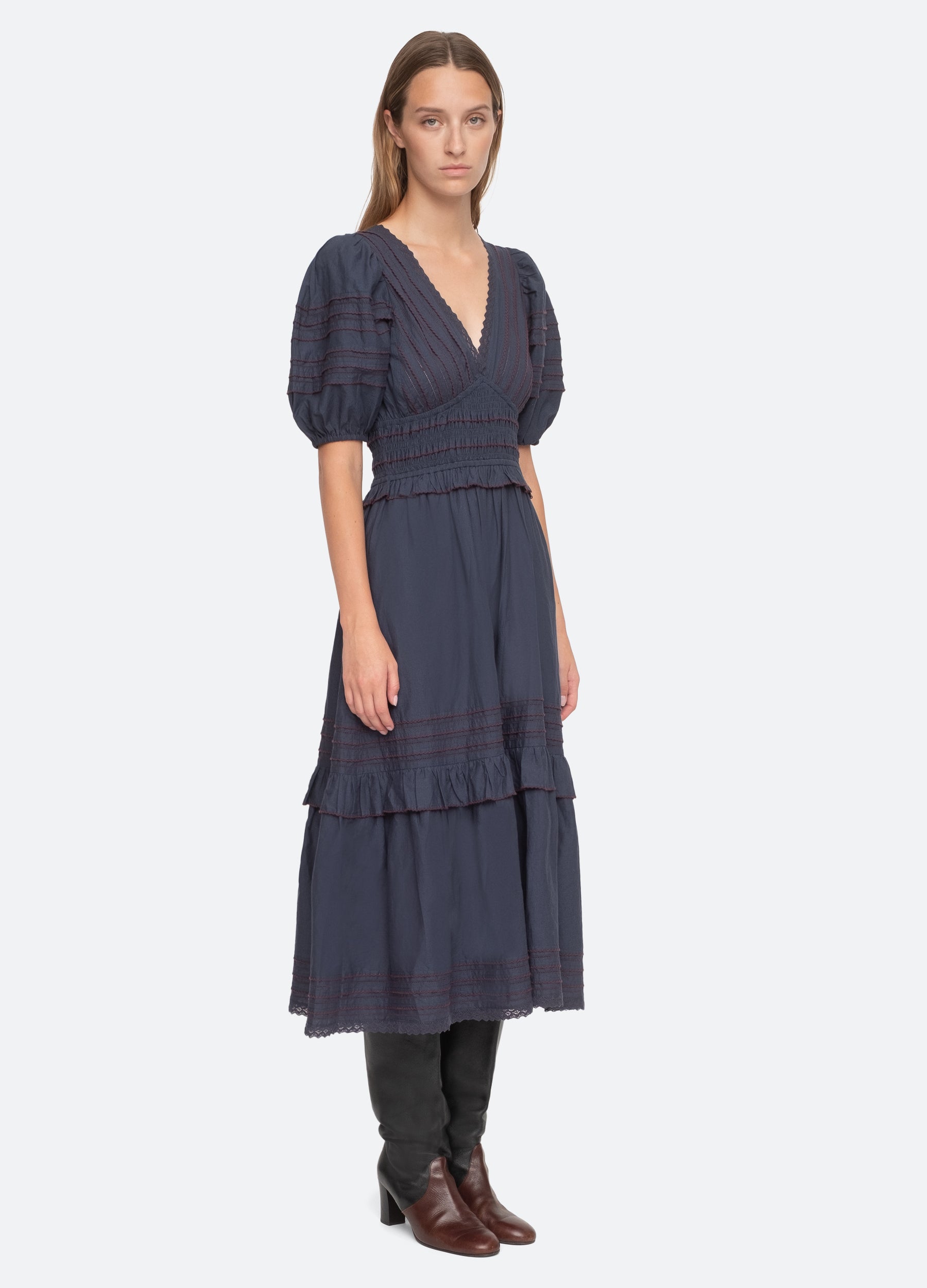 Mable Midi Dress – Sea, New York