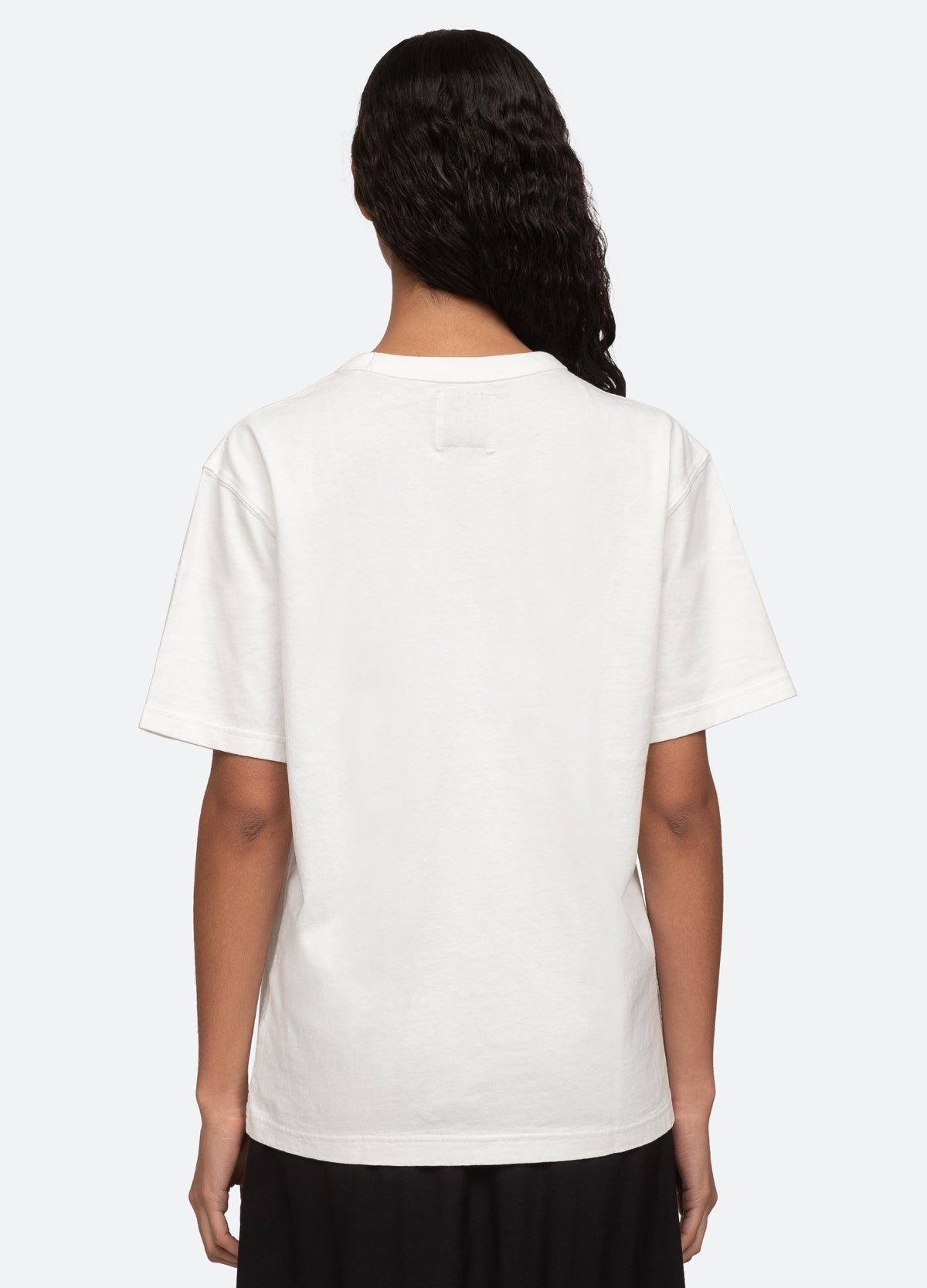white-pamela t-shirt-back view - 2