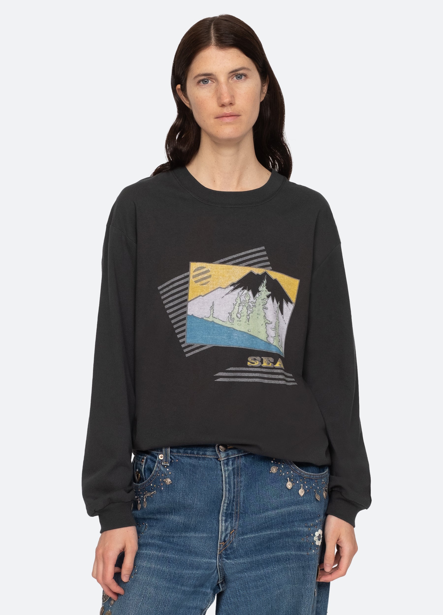 Pamela L/S T-Shirt – Sea, New York