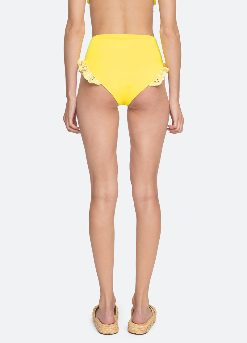 yellow-arabella bikini bottom-back view - 4