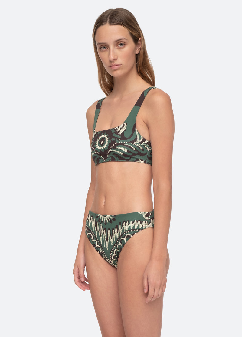 green-charlough bikini top-three quarter view - 6