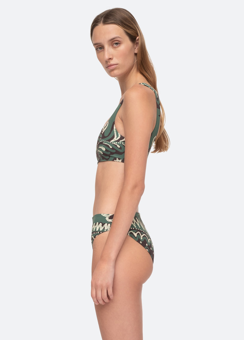 green-charlough bikini top-side view - 4
