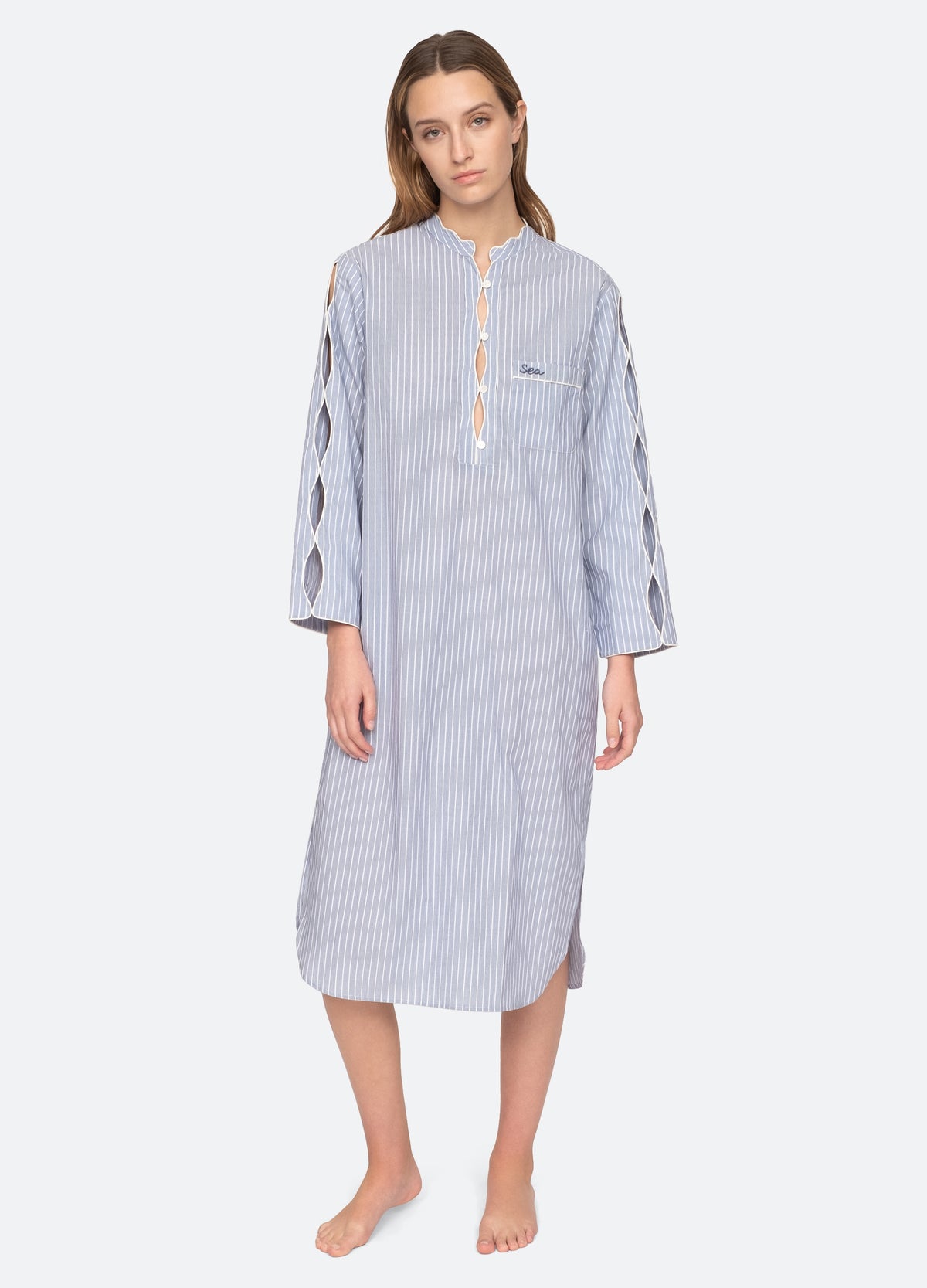 Linen Dress BREE . Linen Tunic Dress, Midi Dress, Linen Clothing for Women  -  Norway