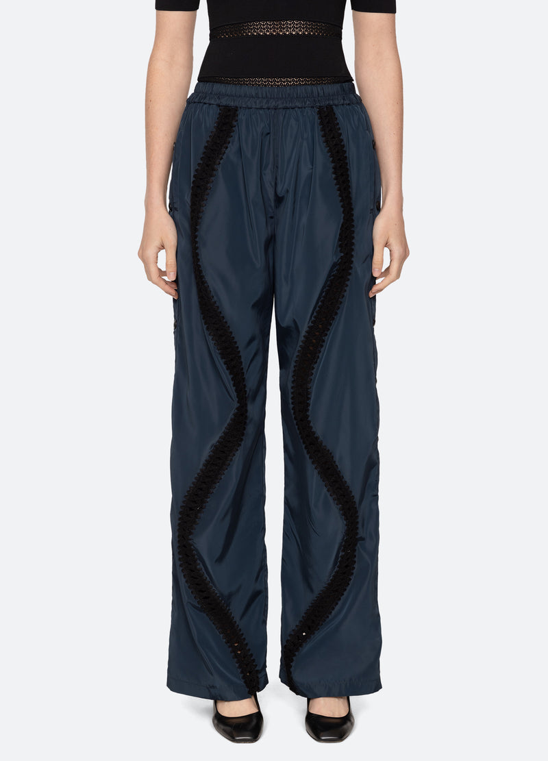 navy-averie pants-front view - 1