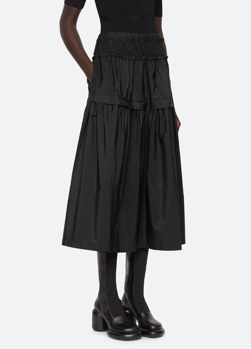 black-belen skirt-side view - 5