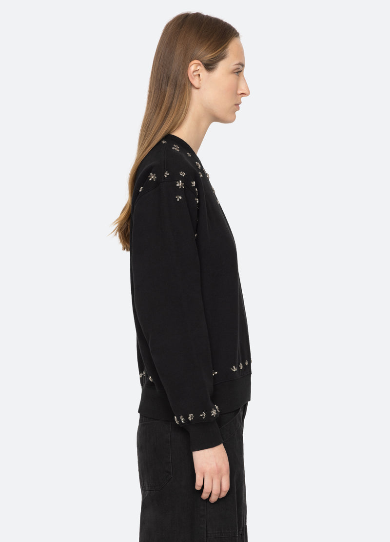 black-caryl sweatshirt-side view - 3