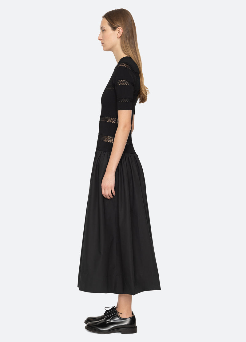 black-devon dress-side view - 5