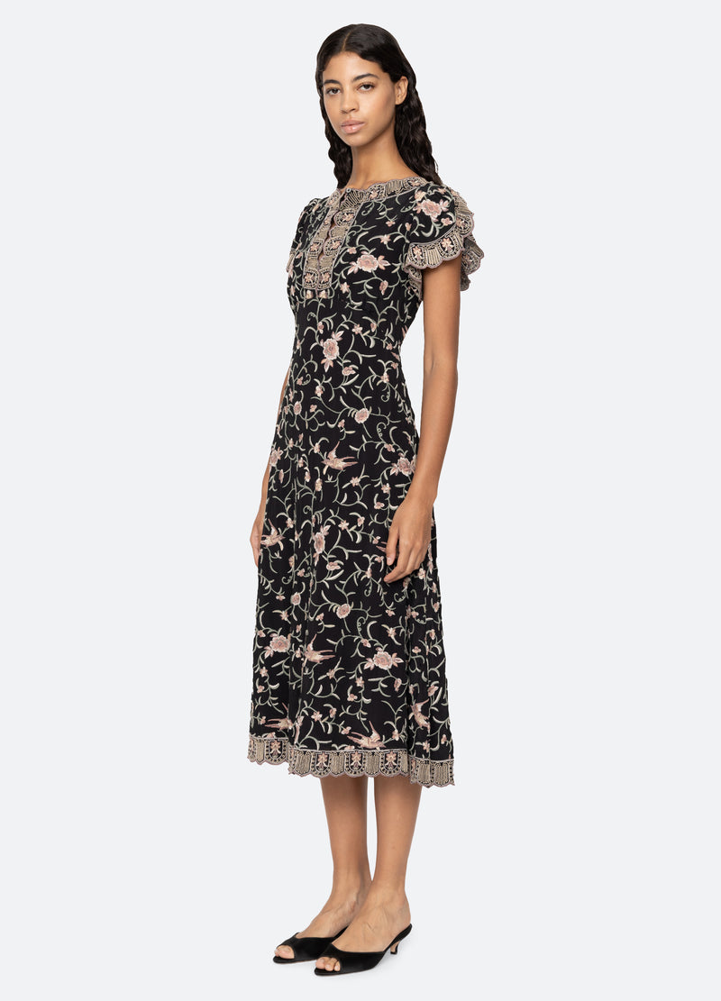 black-lacey s/s dress-walking view - 5