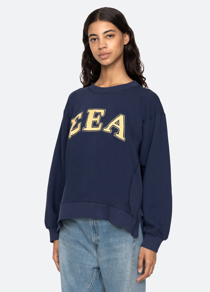 navy-adonis sweatshirt-three quarter view - 12