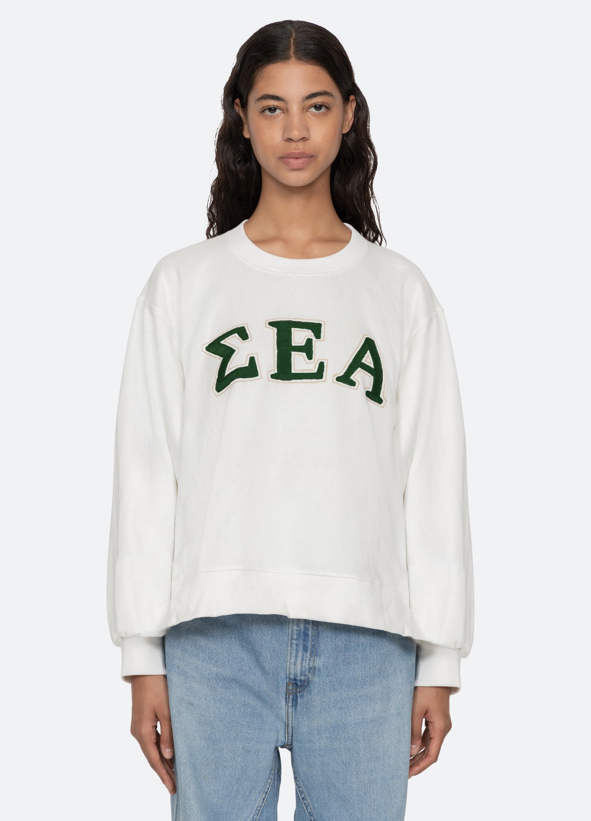 white-adonis sweatshirt-front view - 16