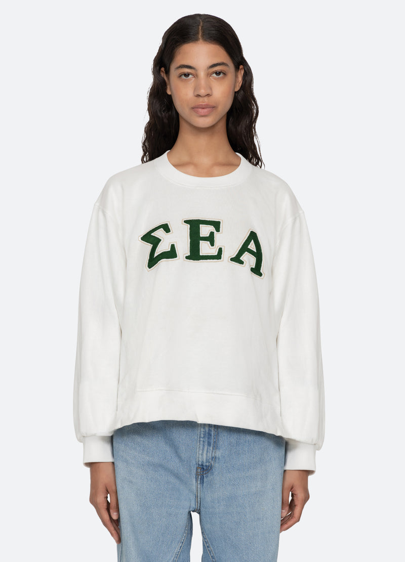 white-adonis sweatshirt-front view - 16