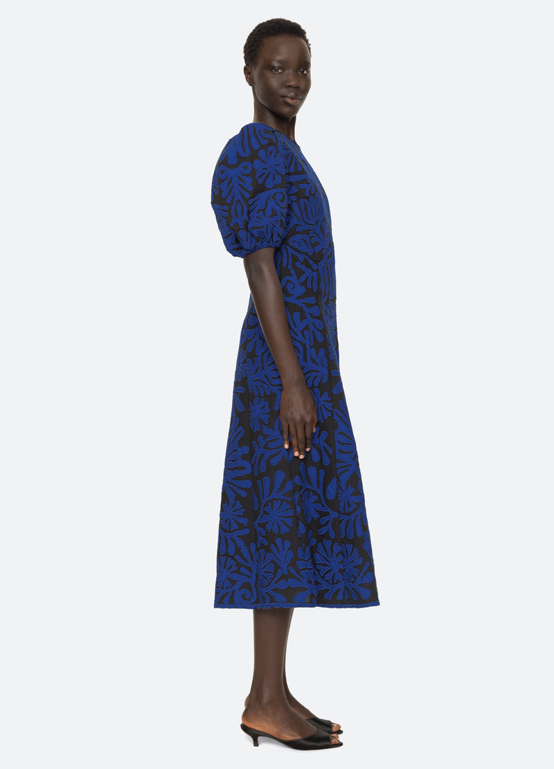 blue-agathe s/s dress-side view - 11