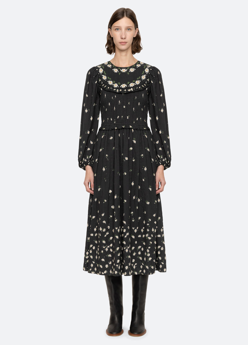 black-elizabeth l/s dress-front view 2 - 7