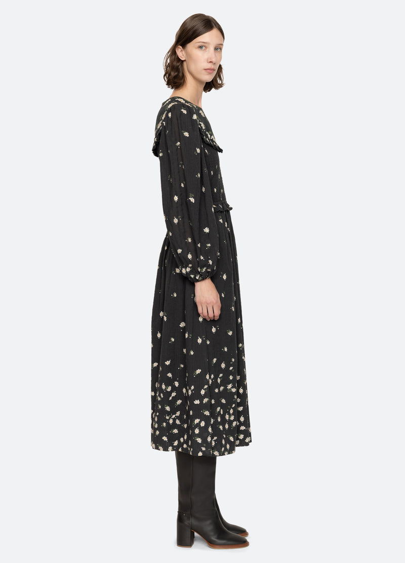 black-elizabeth l/s dress-side view - 4