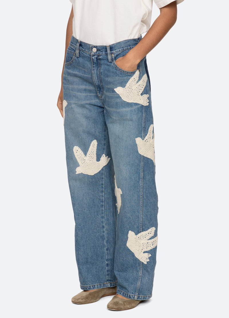 blue-payton jeans-three quarter view - 5