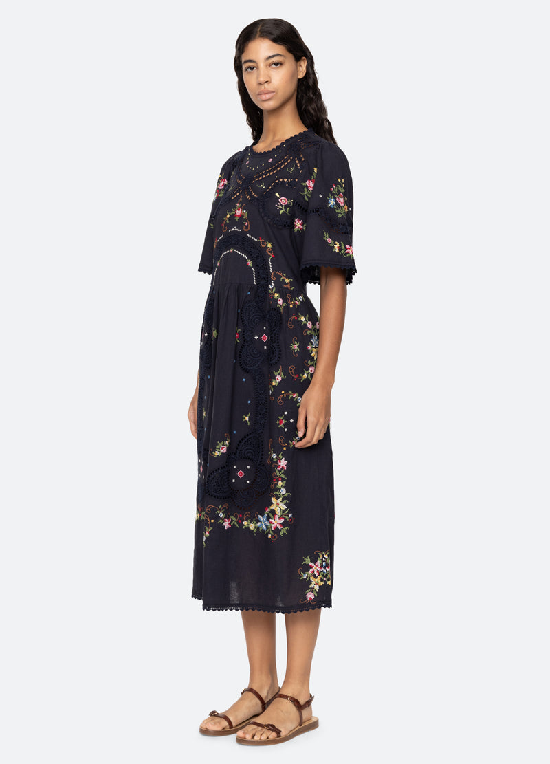 Sea | Edwina S/S Dress | M | Burgundy Sea | Edwina S/S Dress | M | Burgundy