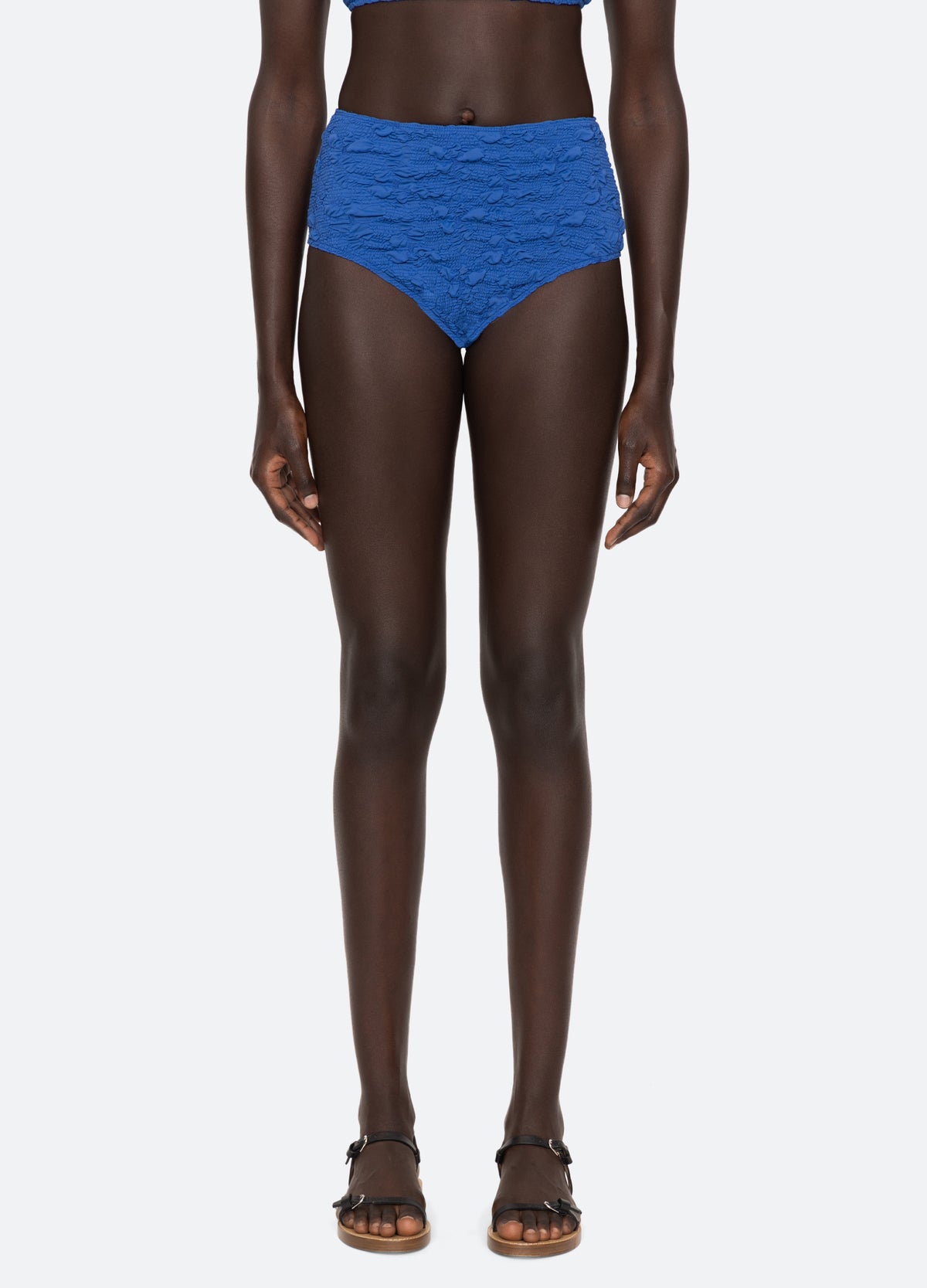 blue-slone bikini bottom-front view